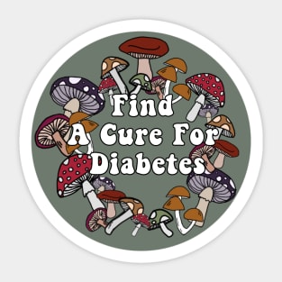 Find A Cure For Diabetes 2 Sticker